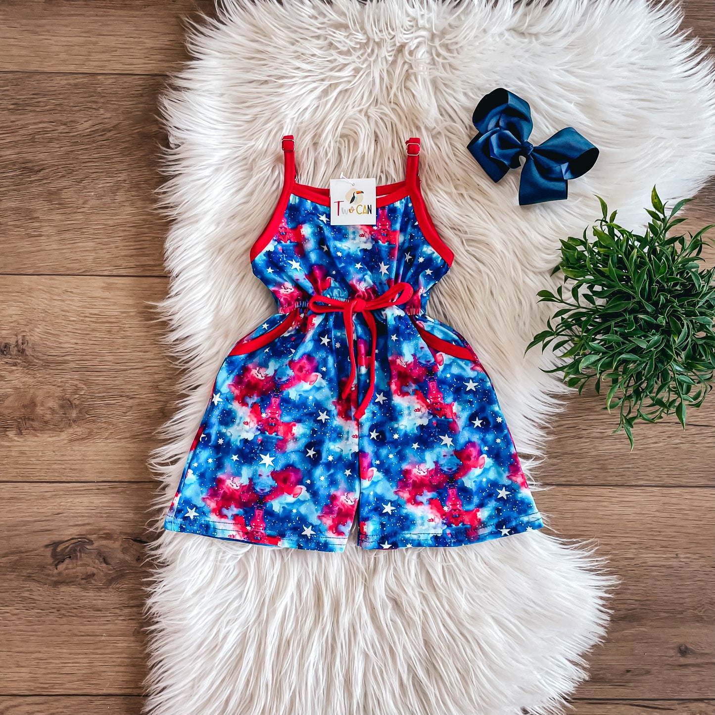 Galactic Glory Shorts Romper