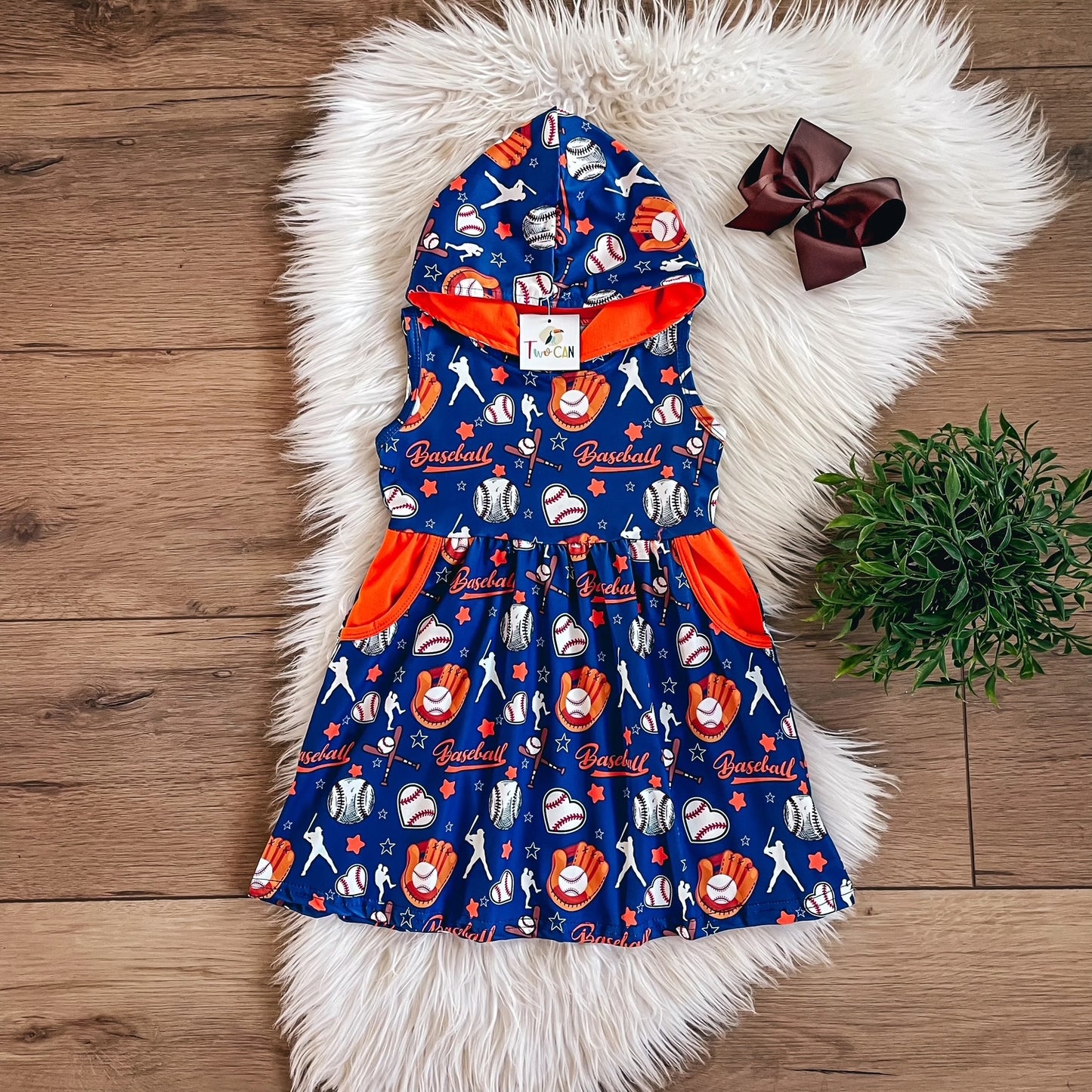 Play Ball Hooded Dress