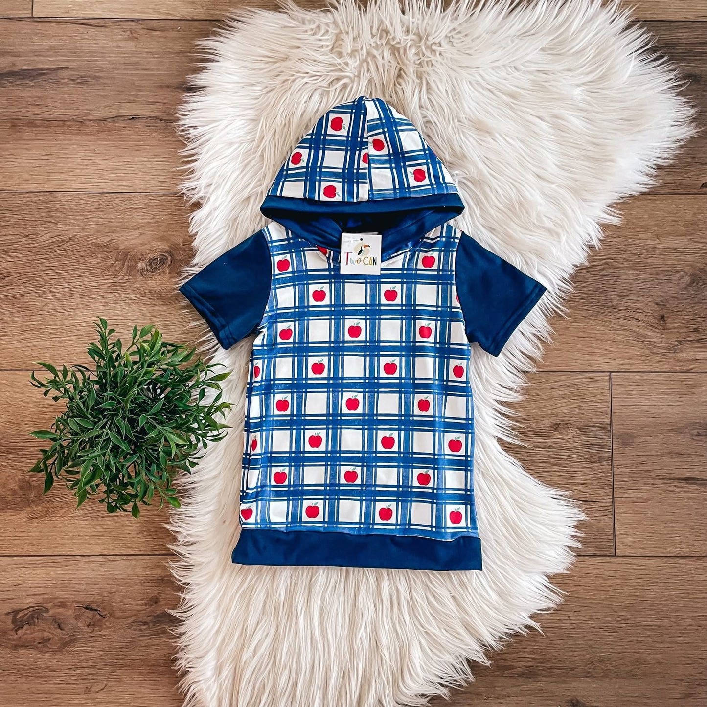 Plaid Apples Hoodie