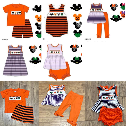 Halloween Mouse Smocked Collection