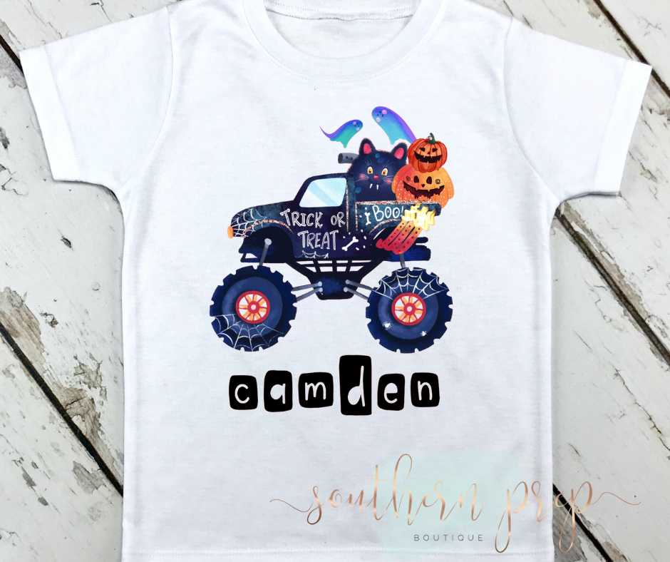 Spooky Monster Truck w/ Name