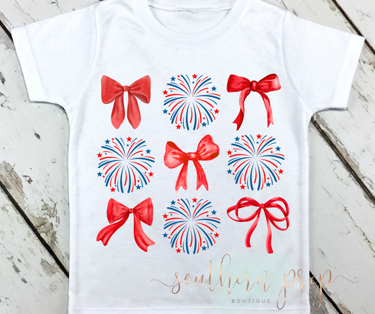 Bows and Fireworks Tee