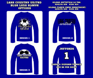 Lake Country United Soccer LS Tees & Sweatshirts