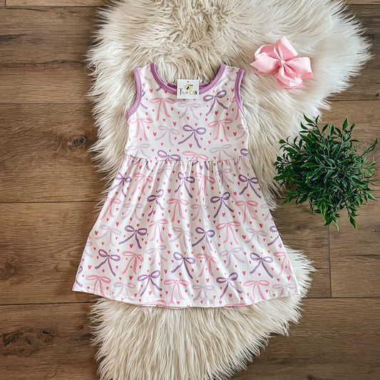 Bow & Heart Confetti Dress