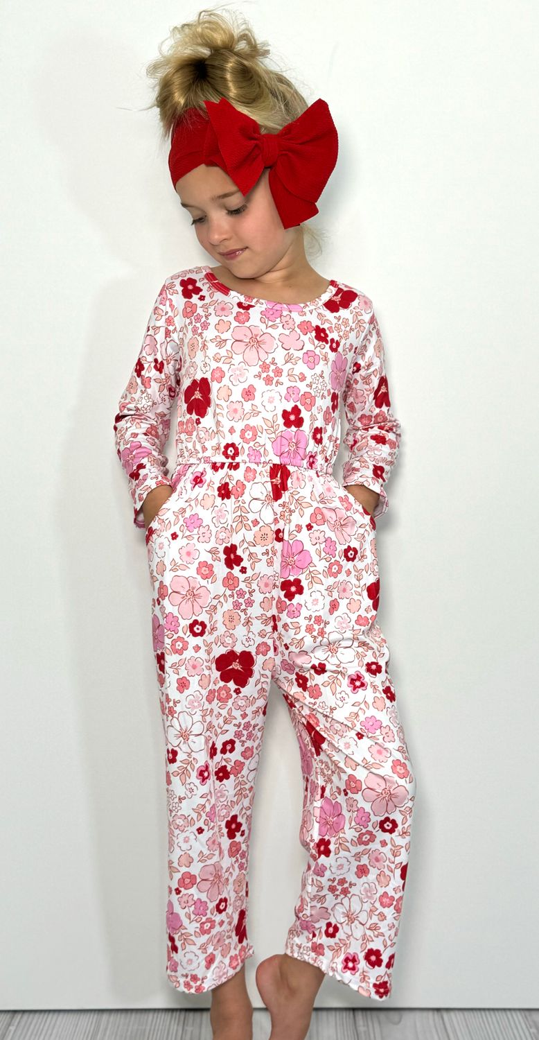 Cherry Floret Jumpsuit