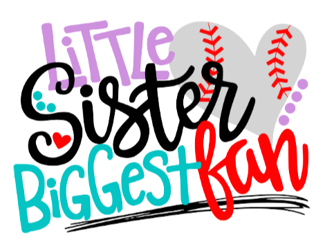 Little Sister, Biggest Fan - Baseball Graphic Tee