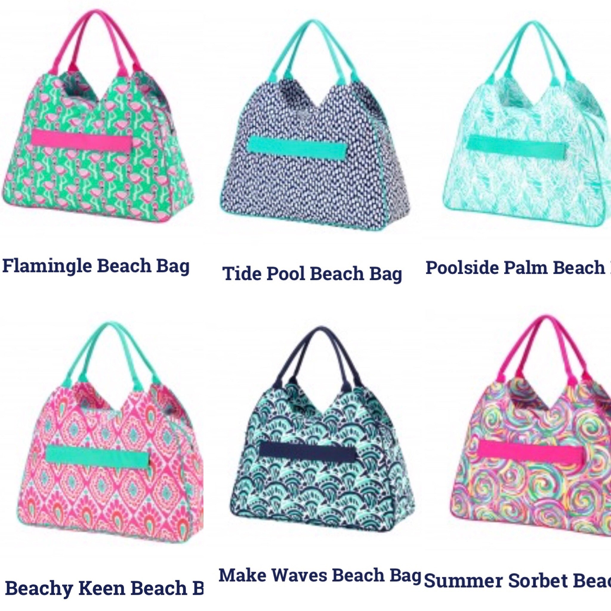 Monogrammed Beach Bag - See dropdown for styles!