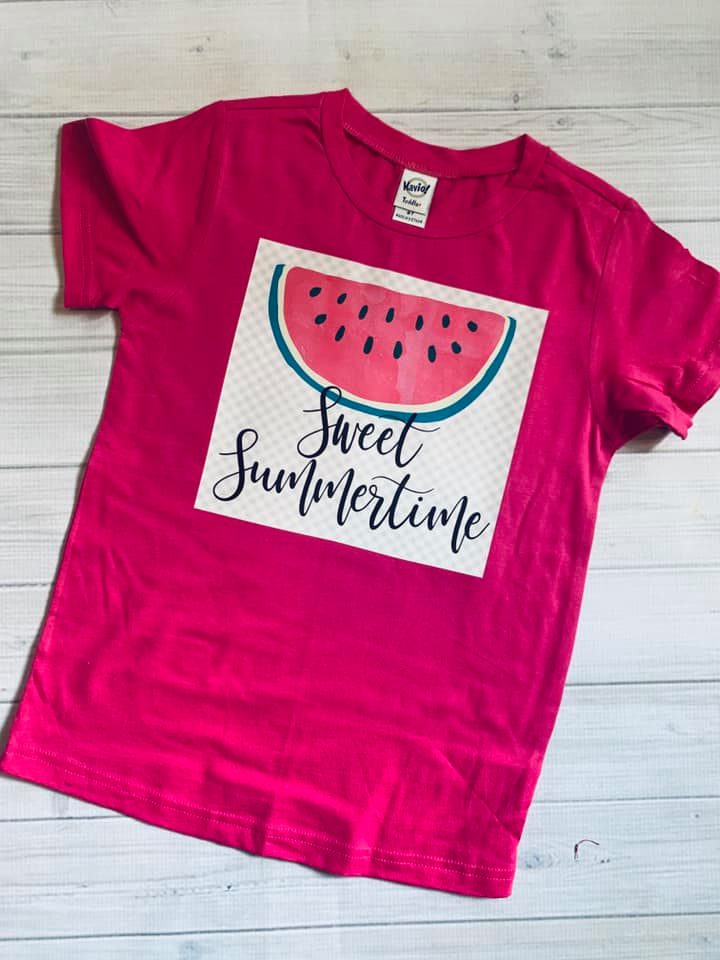 Sweet Sweet Summertime - Hot Pink T shirt