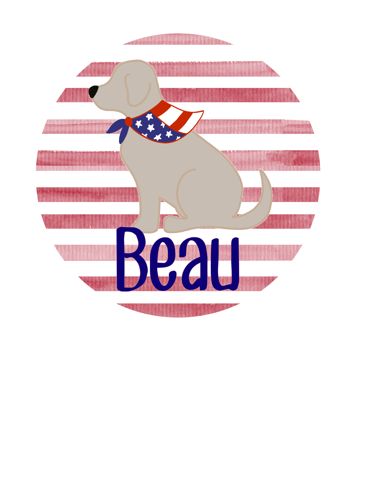 Patriotic Dog - BOY - Graphic Tee