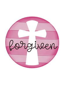 Forgiven - Pink Cross Circle - Graphic Tee