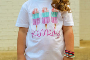 Popsicle Tee with name - Printed tee