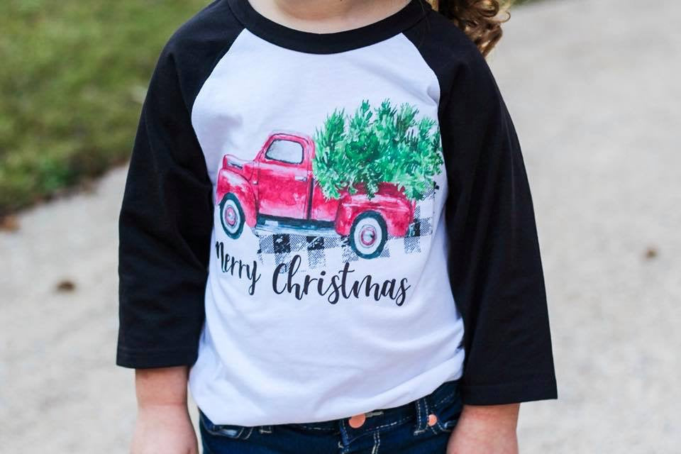 Merry Christmas Truck - Graphic Tee
