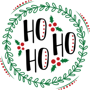 Ho Ho Ho Wreath - Graphic Tee