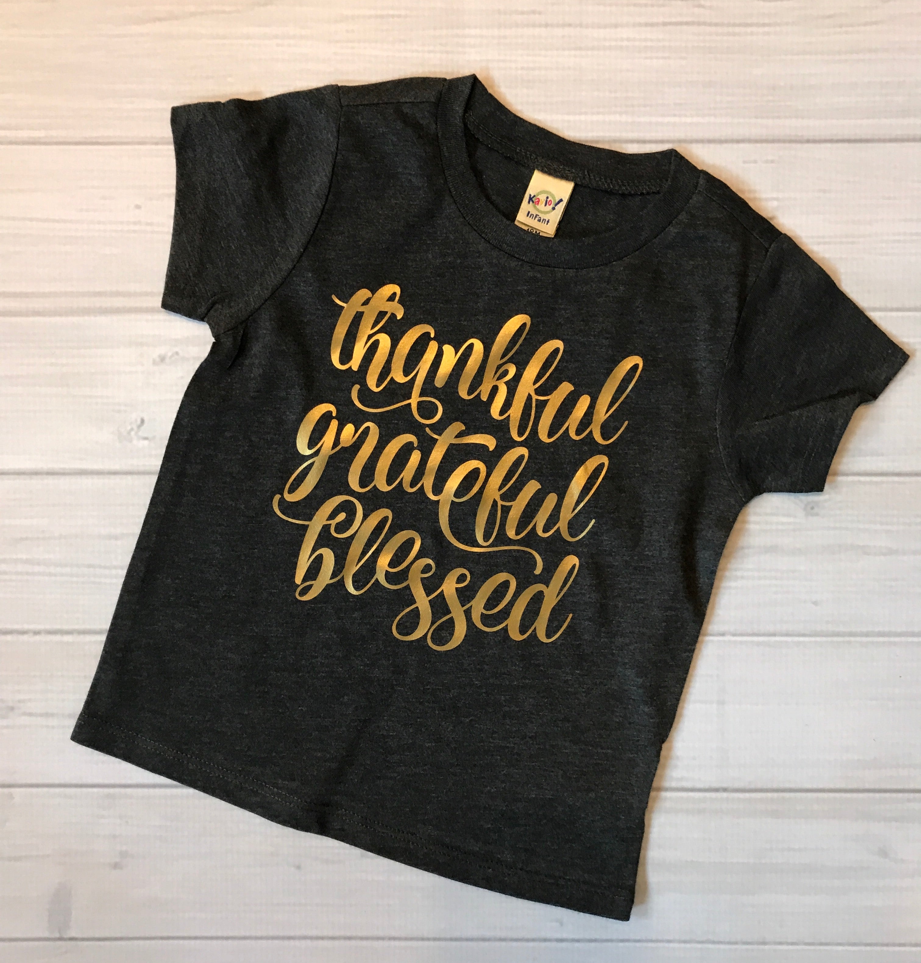 Thankful, Grateful, Blessed- Kid's Tee