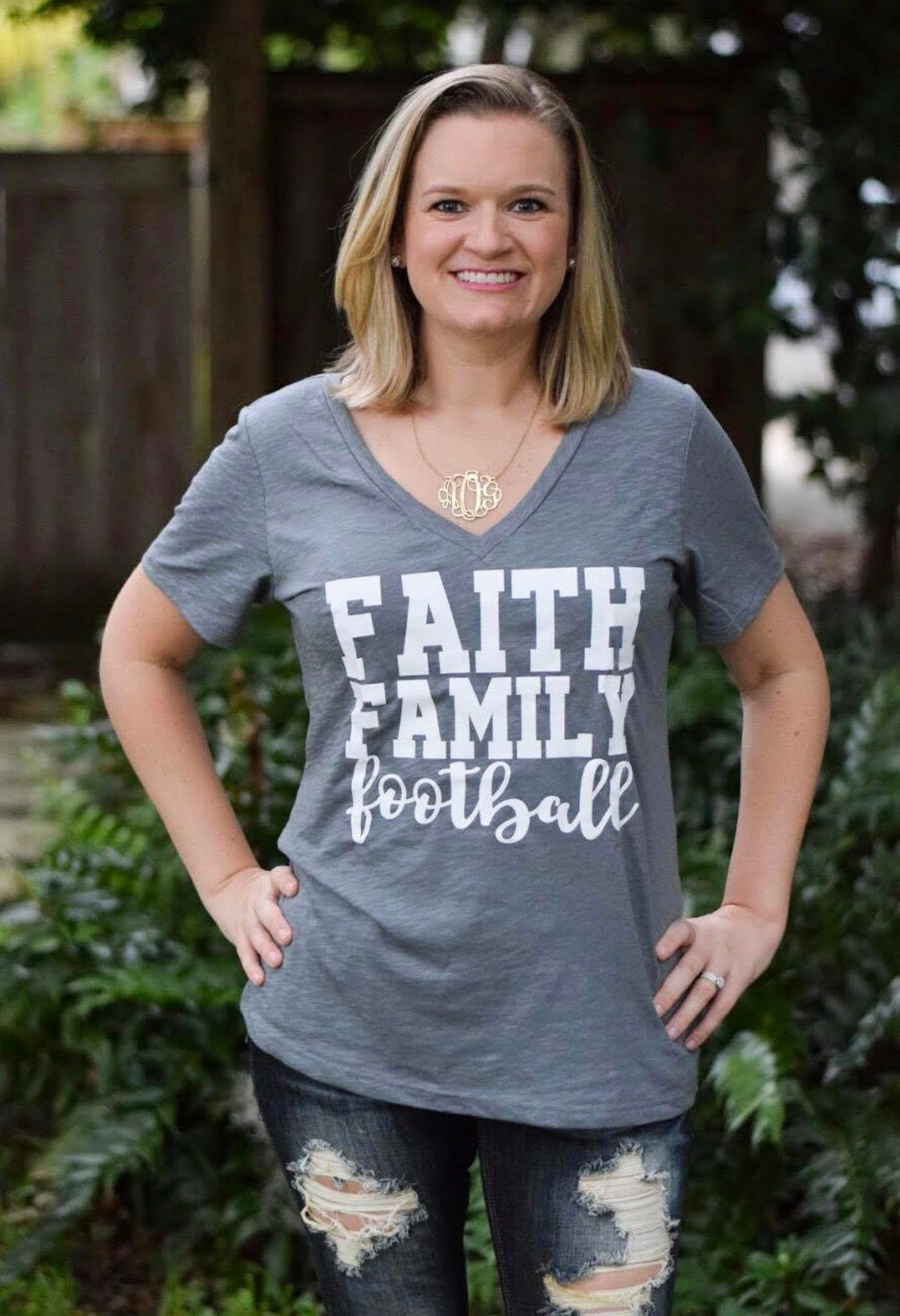 KIDS Tee - Faith, Family & Football