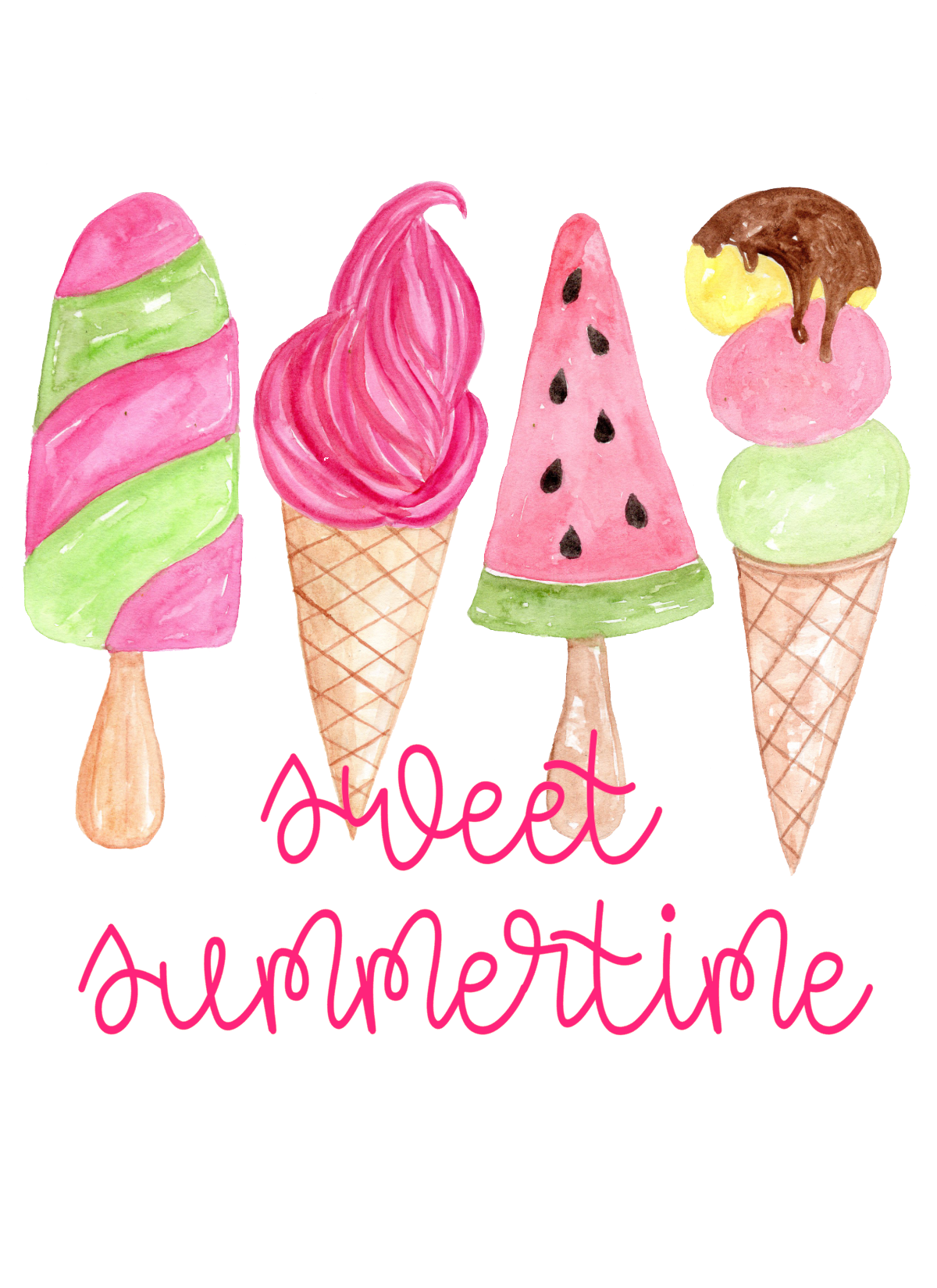 Sweet Summertime Popsicles - Graphic Tee