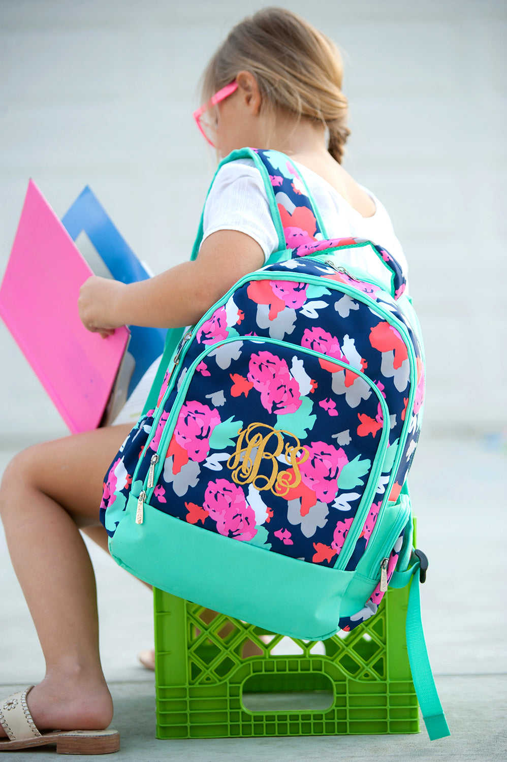 Monogrammed Bookbag - Back to School! {Regular Size}